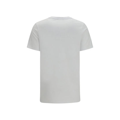 T-Shirt by Balmain for women in cotton white & signature showcases a fashionable silhouette, elegantly detailed with a fashionable and round crew neckline for a sophisticated, high-fashion look.