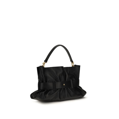 Medium Crossbody Shoulder Bag by Balmain for women in bos taurus calf nappa & suede leather black features an effortlessly chic silhouette with a secure magnetic & buckle, ample cardholder, and versatile crossbody-strap, belt-strap & handle for effortlessly chic everyday luxury.