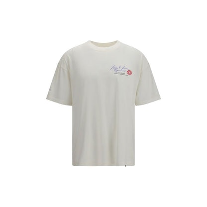 T-Shirt by Represent for men in cotton white & print showcases a dramatic silhouette, elegantly detailed with a dramatic round crew neckline and short-sleeve for a truly dramatic finish.