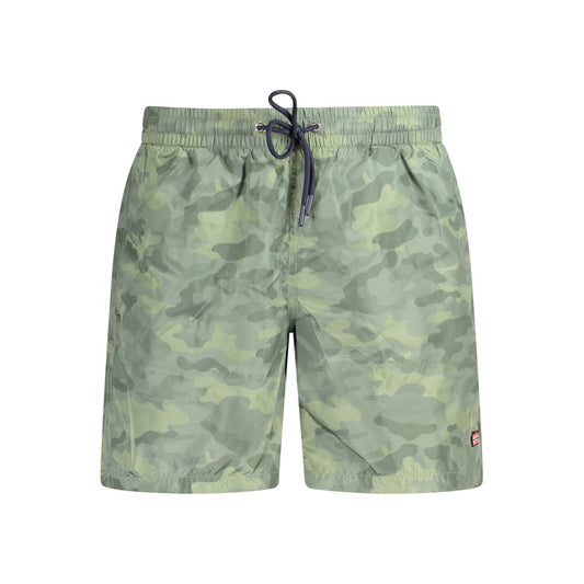 Shorts by Norway 1963 for men in polyester green features an modern and modern short with a to create a sophisticated, modern silhouette for the modern wardrobe.
