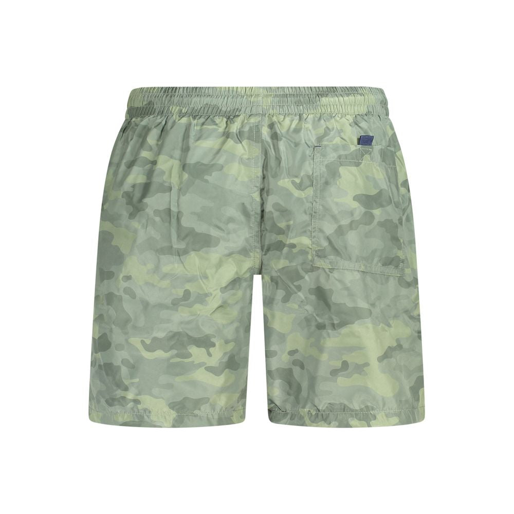 Shorts by Norway 1963 for men in polyester green features an modern and modern short with a to create a sophisticated, modern silhouette for the modern wardrobe.