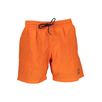 Swim Shorts by Norway 1963 for men in polyamide orange & signature presents a sculptural silhouette, showcasing the sculptural Men's Polyamide Swim Shorts design with a refined cut for a premium, sophisticated look.
