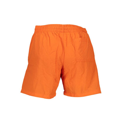 Swim Shorts by Norway 1963 for men in polyamide and orange & signature showcases a sinuous silhouette, expertly cut for a sinuous fit as part of the Men's Polyamide Swim Shorts collection.