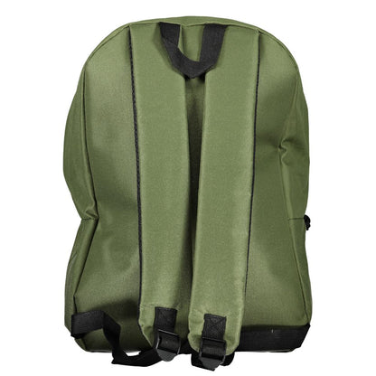 Backpack by Norway 1963 for men in polyester green & signature features an stately silhouette from the Polyester Backpack range, with a secure zipper, ample external-pockets, and versatile handle, backpack-strap & adjustable-strap.