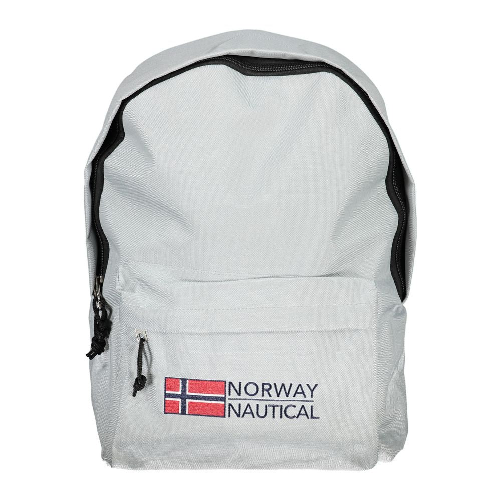 Backpack by Norway 1963 for men in polyester gray & signature presents a stately Polyester Backpack design, showcasing a secure zipper with ample external-pockets and versatile handle, backpack-strap & adjustable-strap for a stately finish.