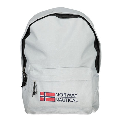 Backpack by Norway 1963 for men in polyester gray & signature presents a stately Polyester Backpack design, showcasing a secure zipper with ample external-pockets and versatile handle, backpack-strap & adjustable-strap for a stately finish.