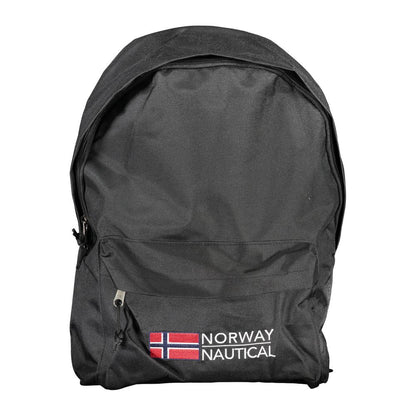 Backpack by Norway 1963 for men in polyester black features a architectural Polyester Backpack design with a secure zipper, ample , and versatile handle, backpack-strap & adjustable-strap for a architectural finish.