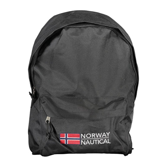 Backpack by Norway 1963 for men in polyester black features a architectural Polyester Backpack design with a secure zipper, ample , and versatile handle, backpack-strap & adjustable-strap for a architectural finish.