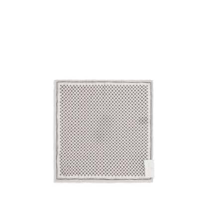 Scarf by Brunello Cucinelli for men in silk gray & patterned showcases a on trend silhouette, artfully capturing the on trend essence of the Silk Square Scarf design with a sophisticated finish.