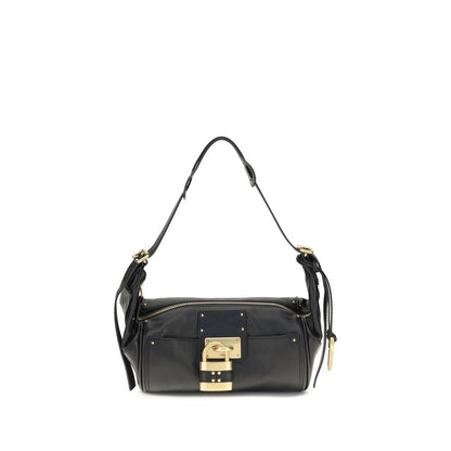 Small Shoulder Bag by Chloé for women in bos taurus calf leather black & signature features a enviable silhouette, showcasing a secure zipper & buckle, ample , and enviable shoulder-strap for a enviable finish.