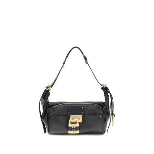 Small Shoulder Bag by Chloé for women in bos taurus calf leather black & signature features a enviable silhouette, showcasing a secure zipper & buckle, ample , and enviable shoulder-strap for a enviable finish.