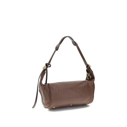 Small Shoulder Bag by Chloé for women in bos taurus calf leather brown & signature showcases a enviable silhouette, artfully detailed with a secure zipper & buckle, organized , and versatile shoulder-strap for a enviable look.
