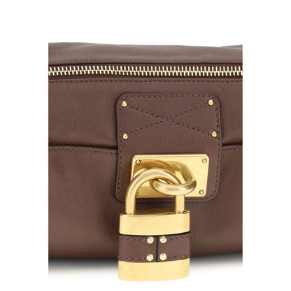 Small Shoulder Bag by Chloé for women in bos taurus calf leather brown & signature features a effortless chic silhouette with a secure zipper & buckle, ample , and versatile shoulder-strap for a effortless chic finish.