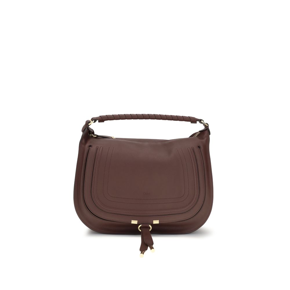Large Shoulder Flap Bag by Chloé for women in bos taurus calfskin leather brown features a effortless sophistication silhouette, secured by a flap & zipper with ample external-pockets and versatile shoulder-strap for a effortless sophistication finish.