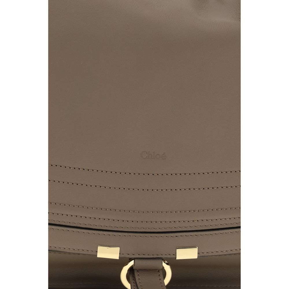 Large Shoulder Flap Bag by Chloé for women in bos taurus calfskin leather beige & signature presents a versatile silhouette, showcasing a secure flap & zipper and versatile external-pockets with versatile shoulder-strap for a sophisticated look.