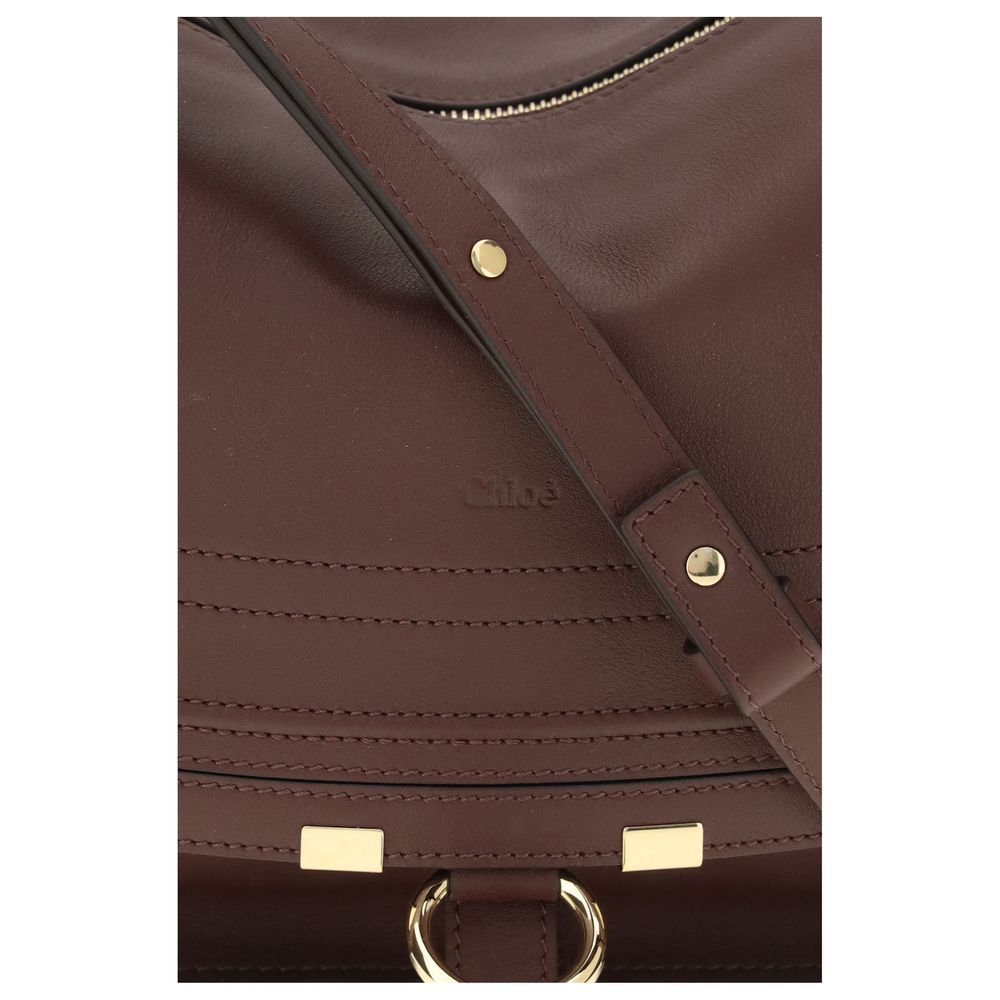 Compact 2-in-1 Shoulder & Crossbody Flap Satchel Bag by Chloé for women in bos taurus calf leather signature features a enviable silhouette, showcasing a secure flap & zipper, ample external-pockets, and enviable crossbody-strap, shoulder-strap & adjustable-strap for a enviable finish.