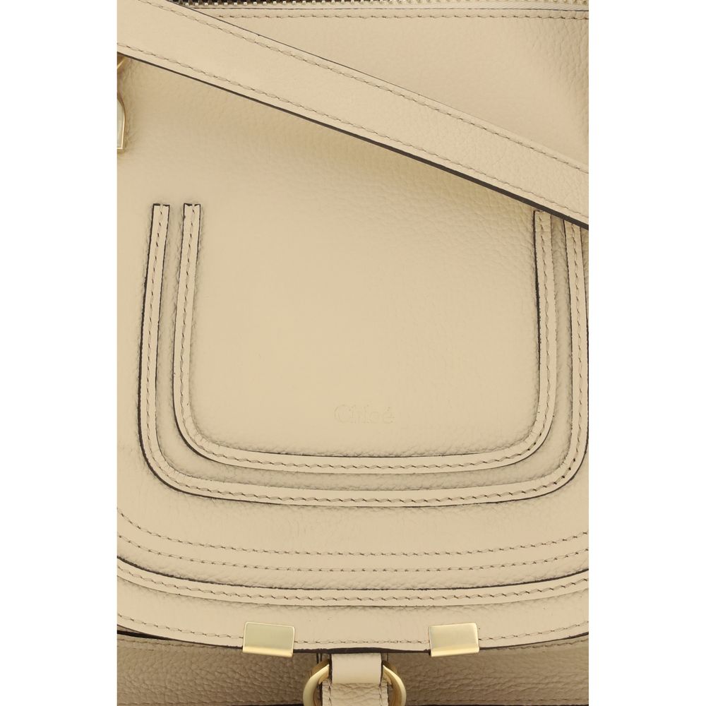 Flap Shoulder Bag by Chloé for women in bos taurus calf leather beige, signature & monogram showcases a enviable silhouette, artfully detailed with a secure flap & zipper, organized external-pockets, and versatile shoulder-strap, handle & adjustable-strap for a enviable look.