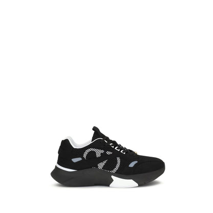 Athletic Sneakers by Valentino Garavani for men in suede leather black, gold, signature-print & print features an exquisite silhouette, showcasing the premium low-top style of the V Logo Men's Low Top Suede Leather Athletic Sneakers with an exquisite finish.