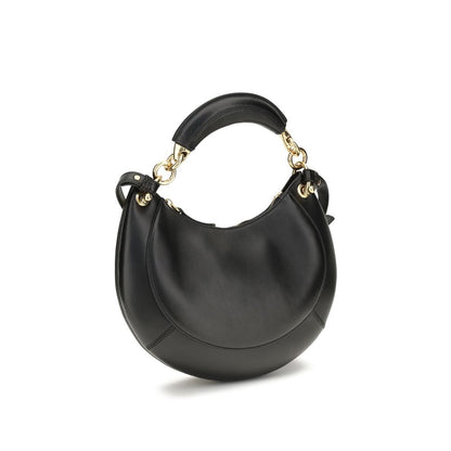 Shoulder Bag by Chloé for women in bio-acetate cotton & bos taurus calf leather black & signature presents a versatile silhouette, showcasing a secure buckle and versatile cardholder with versatile shoulder-strap & adjustable-strap for a sophisticated look.