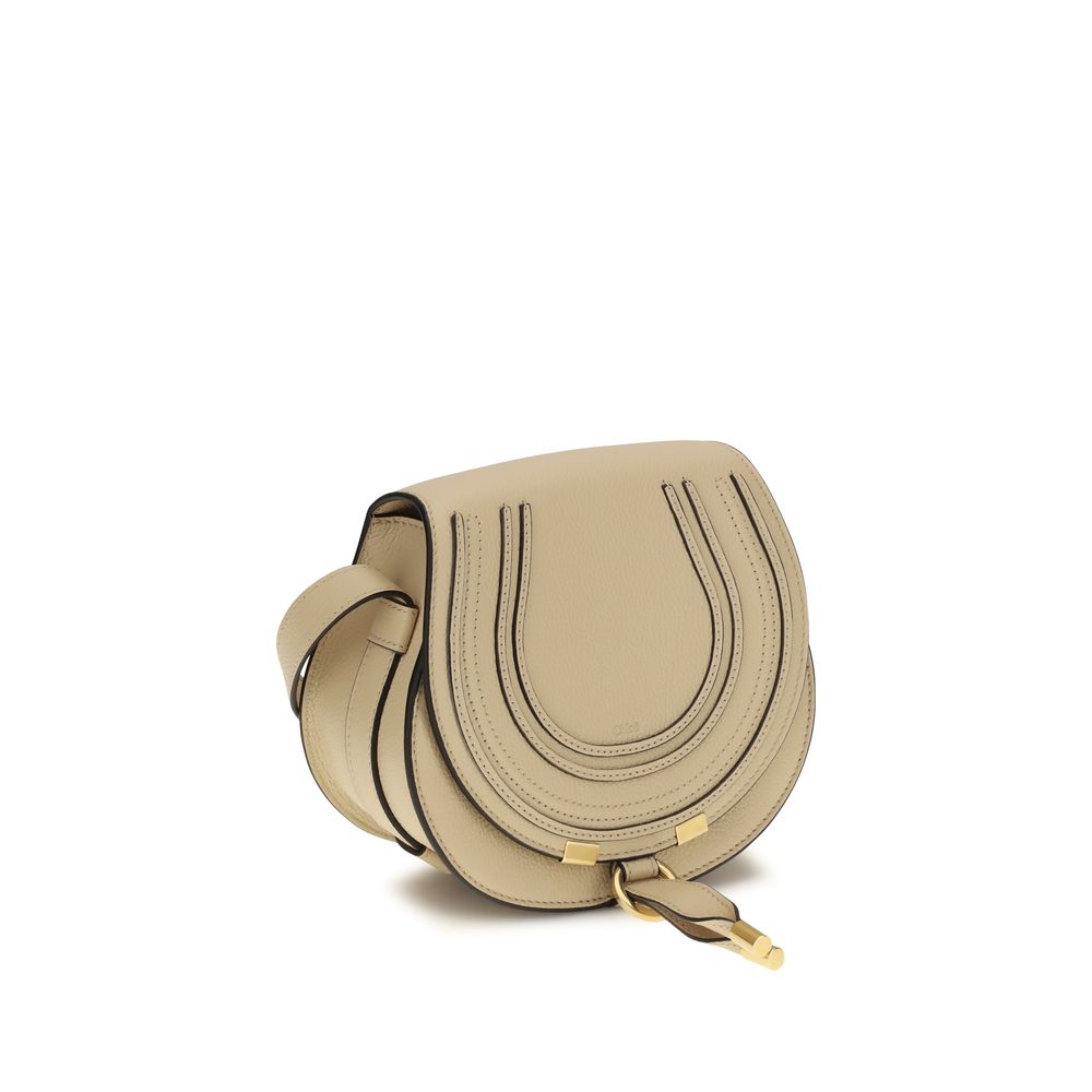 Small Shoulder Flap Bag by Chloé for women in bio-acetate & bos taurus calf leather beige & signature features a distinguished silhouette, showcasing a secure flap & magnetic and distinguished with versatile shoulder-strap & adjustable-strap for a distinguished finish.
