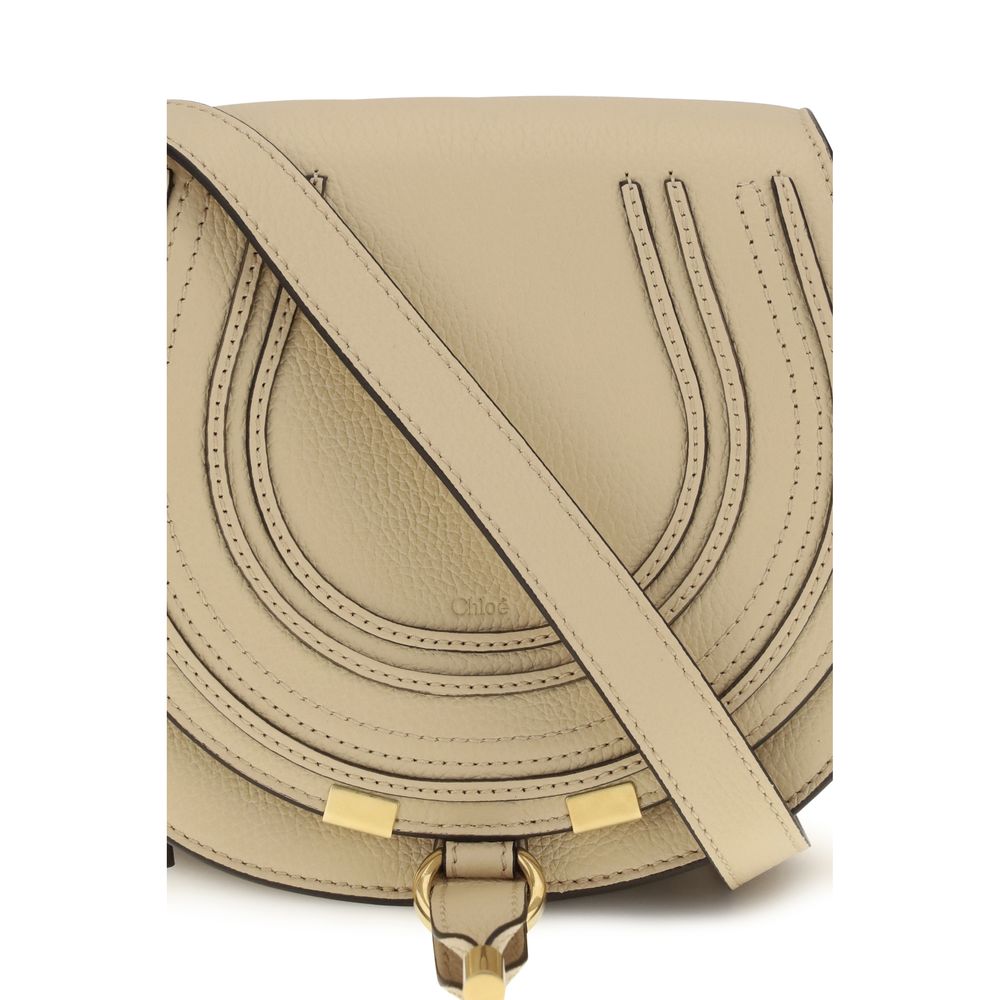 Small Shoulder Flap Bag by Chloé for women in bio-acetate & bos taurus calf leather beige & signature features a distinguished silhouette, showcasing a secure flap & magnetic and distinguished with versatile shoulder-strap & adjustable-strap for a distinguished finish.