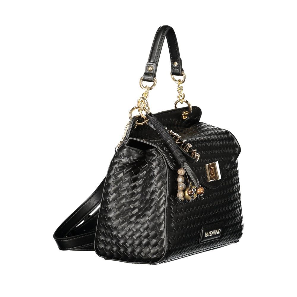 Crossbody Handbag by Mario Valentino for women in polyurethane cotton black & signature features a exquisite silhouette, showcasing a secure zipper and exquisite built-in-compartments & internal-pockets with versatile crossbody-strap, shoulder-strap, adjustable-strap & handle for a exquisite finish.