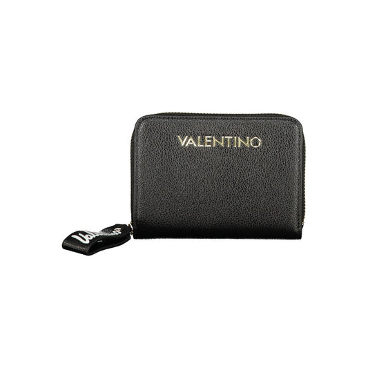 Mario Valentino Polyurethane Cardholder Wallet - Black Signature