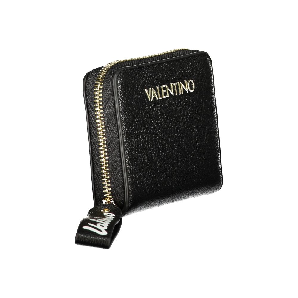 Mario Valentino Polyurethane Cardholder Wallet - Black Signature