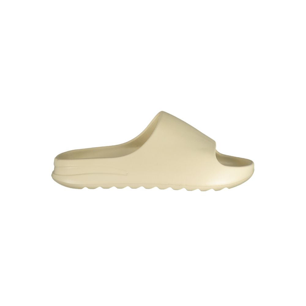 Slip-On Slippers by Norway 1963 for men in polyurethane beige & print presents a effortless silhouette, showcasing the elegant Men's Polyurethane Slip-On Slippers design with its unique and sophisticated .