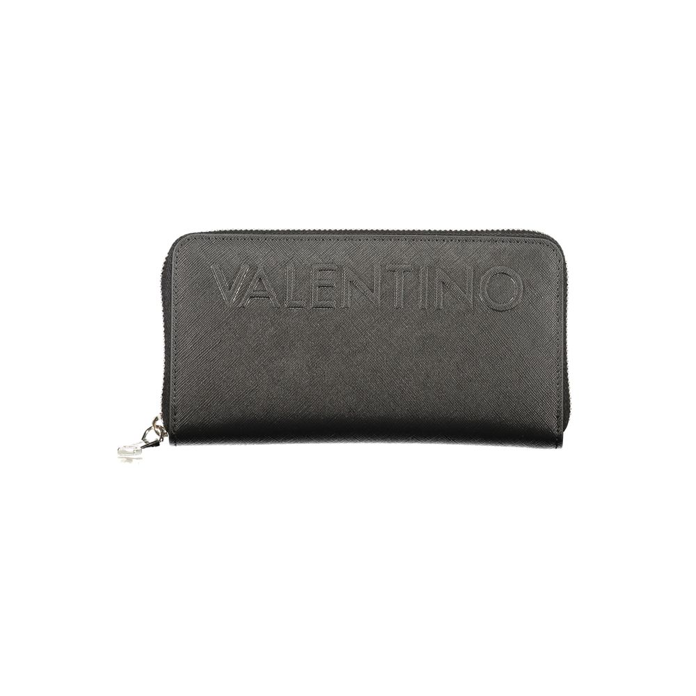 Mario Valentino Polyurethane Cardholder Wallet - Black