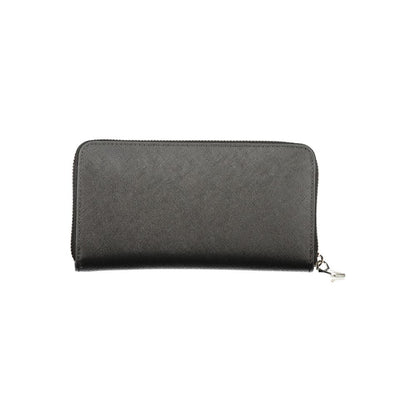Mario Valentino Polyurethane Cardholder Wallet - Black