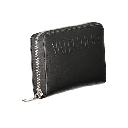 Mario Valentino Polyurethane Cardholder Wallet - Black