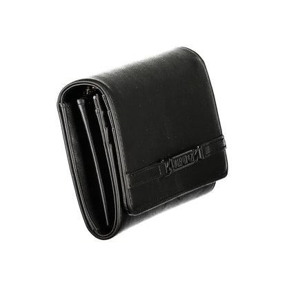 Mario Valentino Polyurethane Wallet - Black