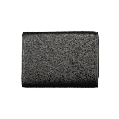 Mario Valentino Polyurethane Cardholder Wallet - Black