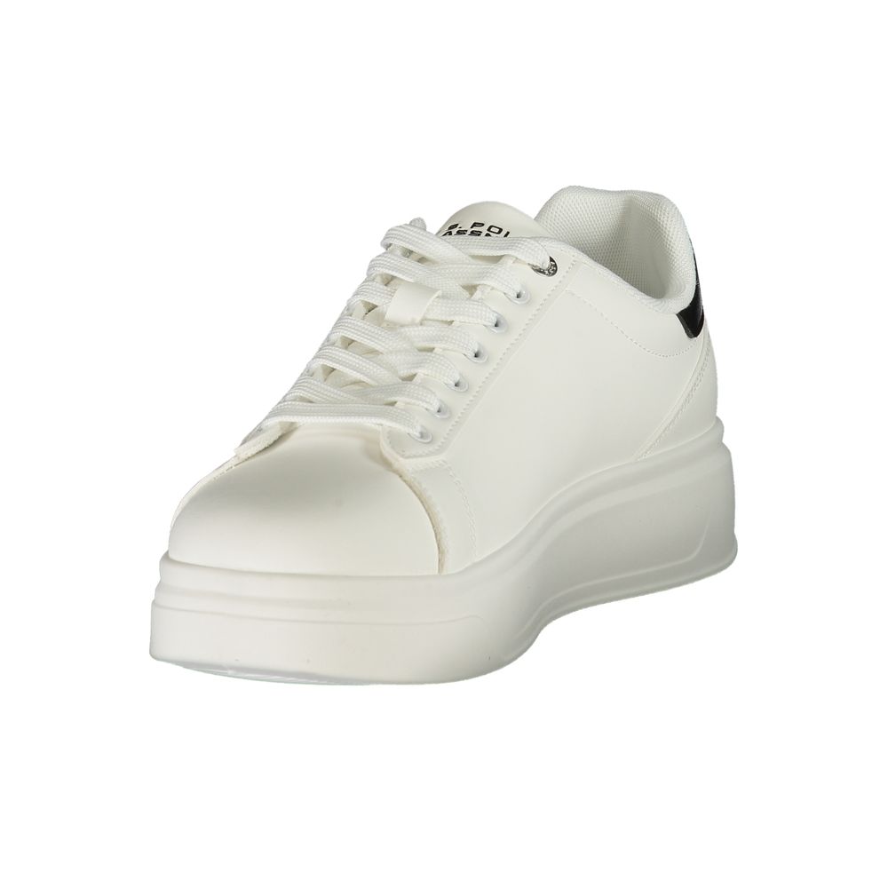 Athletic Sneakers by U.S. POLO ASSN. for men in polyester & polyurethane black, white & print features an stately silhouette, showcasing the signature athletic style of the Crisp Men's Athletic Polyester & Polyurethane Sneakers collection with a truly stately finish.