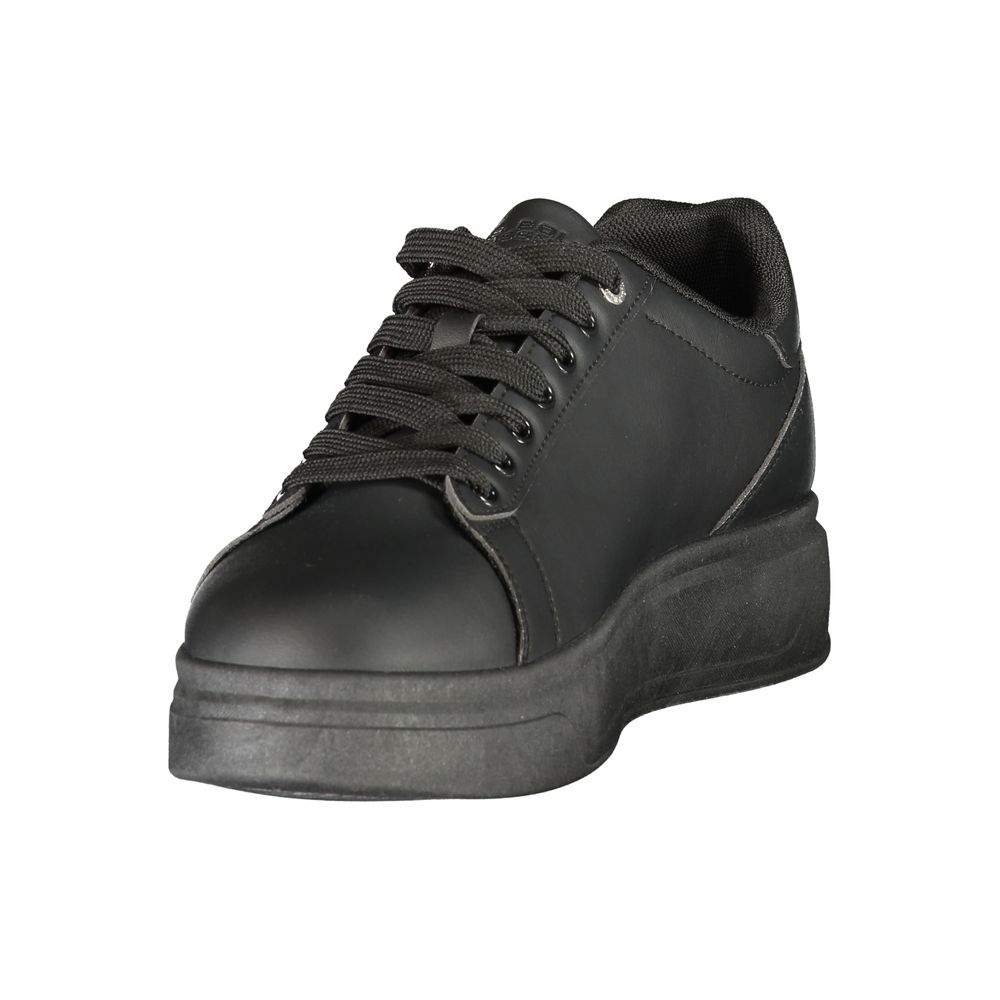 Athletic Sneakers by U.S. POLO ASSN. for men in polyester black & print features an stately silhouette, showcasing the signature athletic style of the Men's Athletic Polyester Sneakers collection with a truly stately finish.