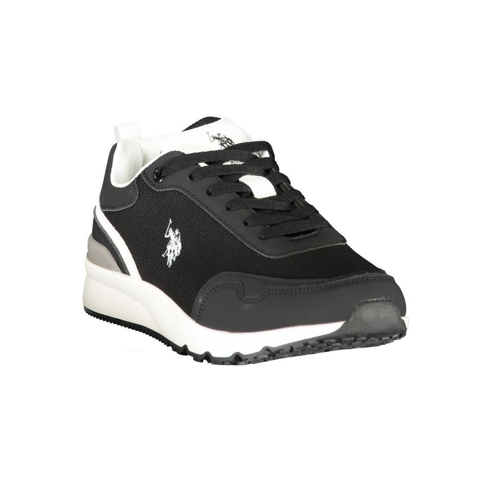 Athletic Sneakers by U.S. POLO ASSN. for men in polyester & polyurethane black, gray, white & print features an stately silhouette, showcasing the signature athletic style of the Men's Athletic Polyester & Polyurethane Sneakers collection with a truly stately finish.