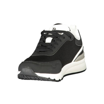 Athletic Sneakers by U.S. POLO ASSN. for men in polyester & polyurethane black, gray, white & print showcases an impeccable silhouette, defined by an impeccable athletic style design that perfectly captures the essence of the Men's Athletic Polyester & Polyurethane Sneakers.