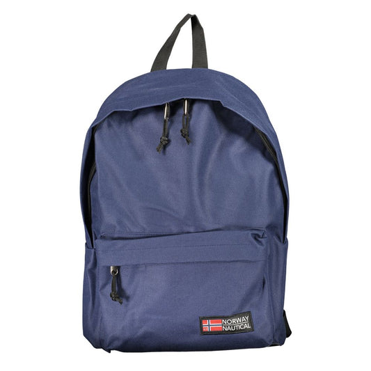 Backpack by Norway 1963 for men in polyester blue showcases a stately Polyester Backpack design, featuring a secure zipper with stately external-pockets and versatile backpack-strap, adjustable-strap & handle.