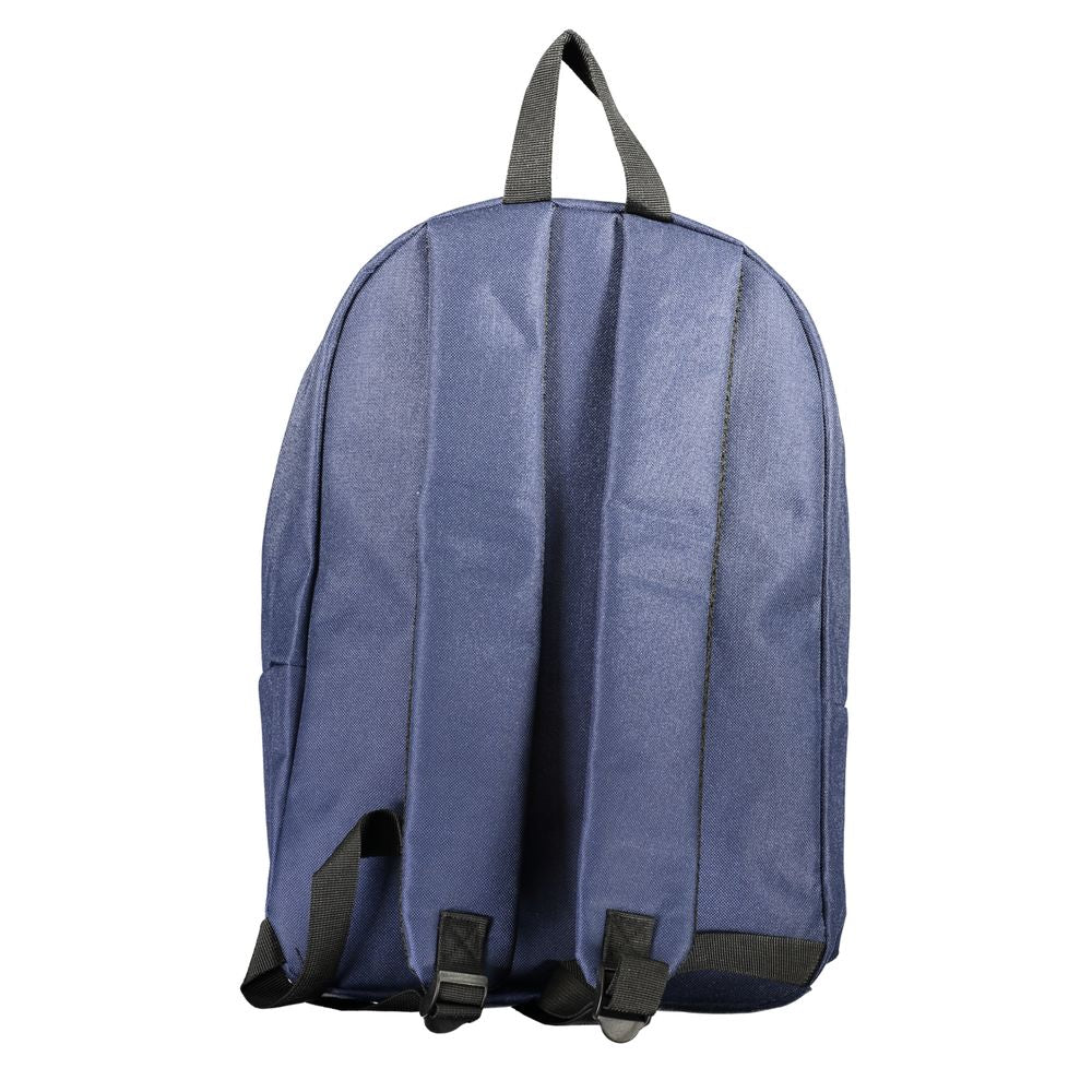 Backpack by Norway 1963 for men in polyester blue features a refined silhouette, showcasing the Polyester Backpack design with a secure zipper, ample external-pockets, and versatile backpack-strap, adjustable-strap & handle.