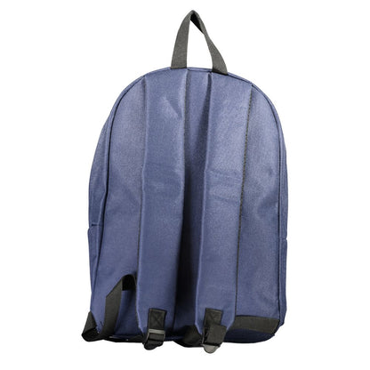 Backpack by Norway 1963 for men in polyester blue features a refined silhouette, showcasing the Polyester Backpack design with a secure zipper, ample external-pockets, and versatile backpack-strap, adjustable-strap & handle.