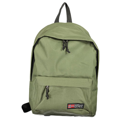 Backpack by Norway 1963 for men in polyester green & signature presents a stately Polyester Backpack design, showcasing a secure zipper with ample external-pockets and versatile handle, backpack-strap & adjustable-strap for a stately finish.