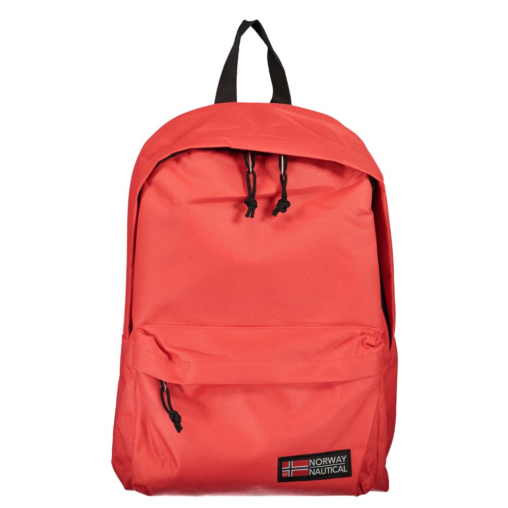 Travel Backpack by Norway 1963 for men in polyester red & signature features a stately Polyester Travel Backpack design, showcasing a secure zipper, ample external-pockets, and versatile handle, backpack-strap & adjustable-strap for a stately finish.