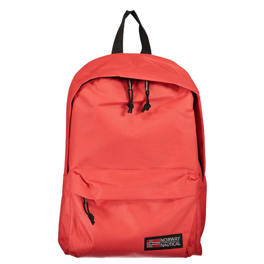 Travel Backpack by Norway 1963 for men in polyester red & signature features a stately Polyester Travel Backpack design, showcasing a secure zipper, ample external-pockets, and versatile handle, backpack-strap & adjustable-strap for a stately finish.