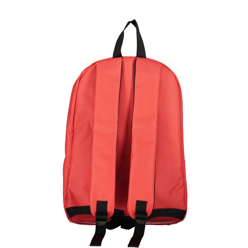 Travel Backpack by Norway 1963 for men in polyester red & signature presents a stately Polyester Travel Backpack design, showcasing a secure zipper with ample external-pockets and versatile handle, backpack-strap & adjustable-strap for a stately finish.