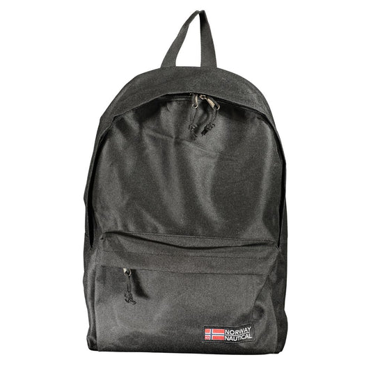 Backpack by Norway 1963 for men in polyester black & signature features an stately silhouette from the Polyester Backpack range, with a secure zipper, ample external-pockets, and versatile handle, backpack-strap & adjustable-strap.