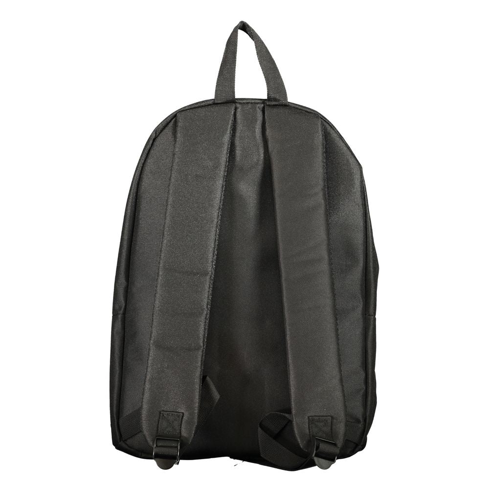 Backpack by Norway 1963 for men in polyester black & signature presents a stately Polyester Backpack design, showcasing a secure zipper with ample external-pockets and versatile handle, backpack-strap & adjustable-strap for a stately finish.