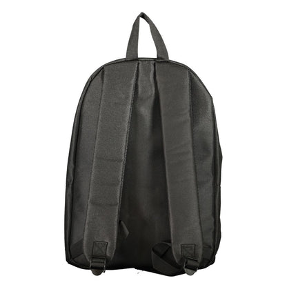 Backpack by Norway 1963 for men in polyester black & signature presents a stately Polyester Backpack design, showcasing a secure zipper with ample external-pockets and versatile handle, backpack-strap & adjustable-strap for a stately finish.