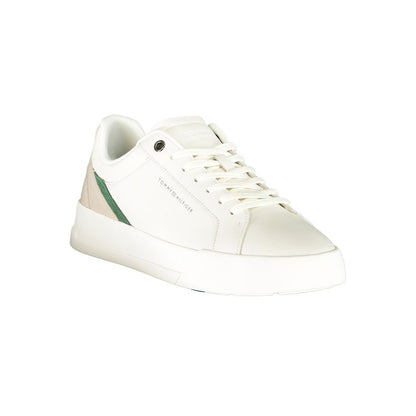Athletic Sneakers Tommy Hilfiger men polyester red, white & print featuring a avant-garde Men's Athletic Polyester Sneakers design with a avant-garde athletic style for a refined finish.