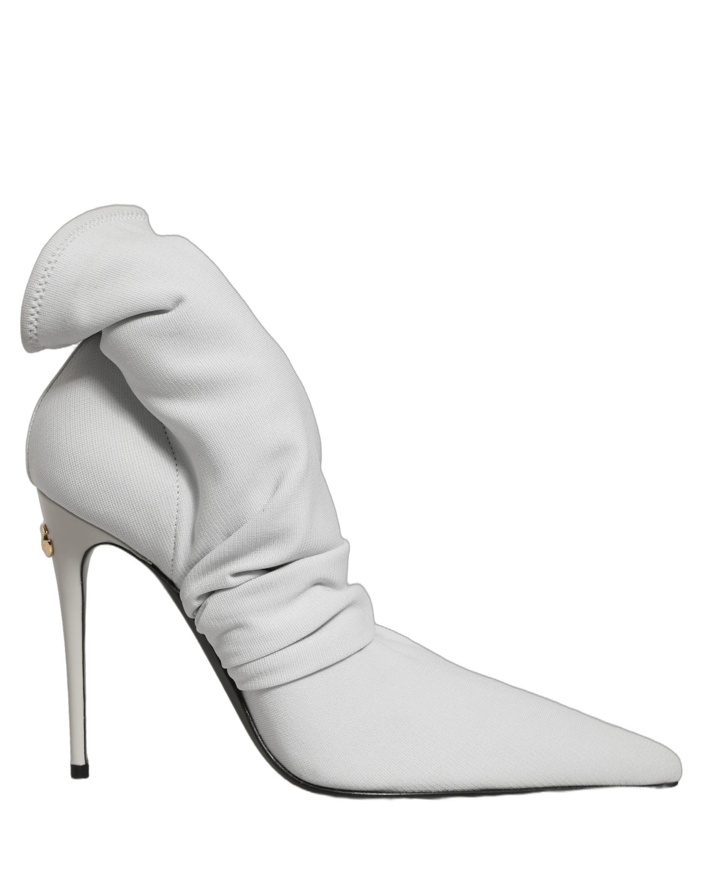 Dolce & Gabbana Gray Stretch Socks Heels Ankle Boots Shoes